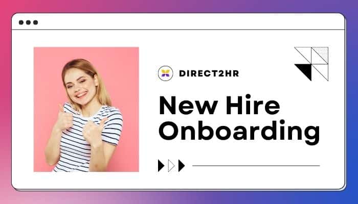 Direct2HR Access for New Hires